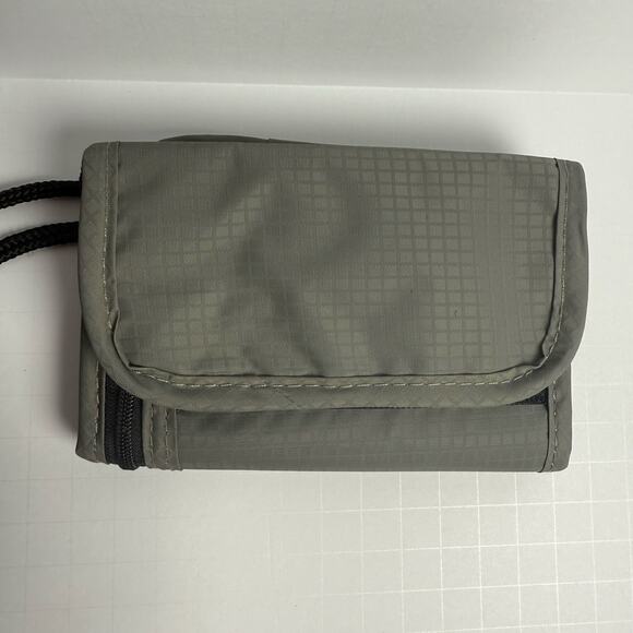 Gray RFID Neck Wallet Passport Holder - Picture 9 of 9